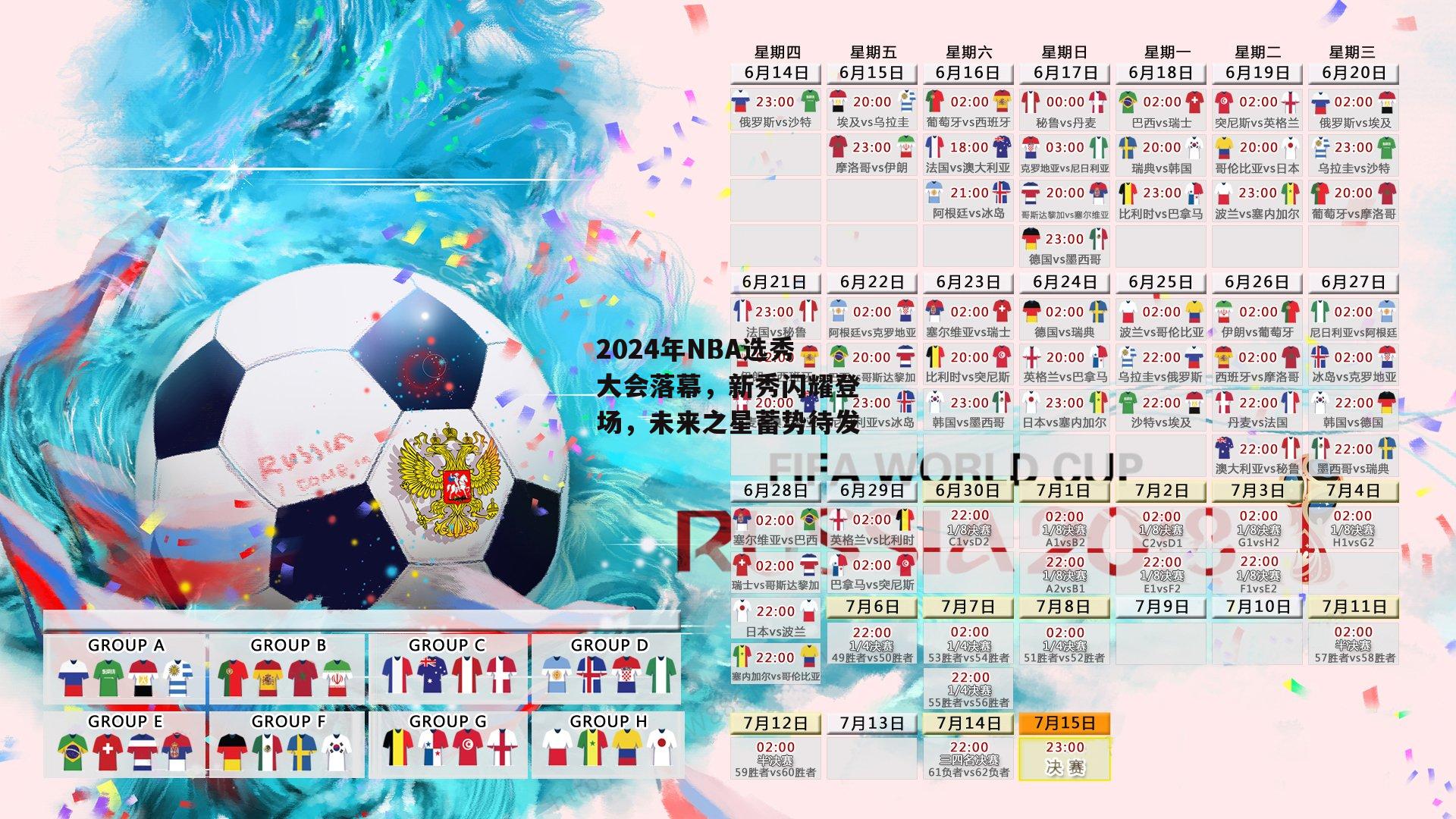 2024年NBA选秀大会落幕，新秀闪耀登场，未来之星蓄势待发